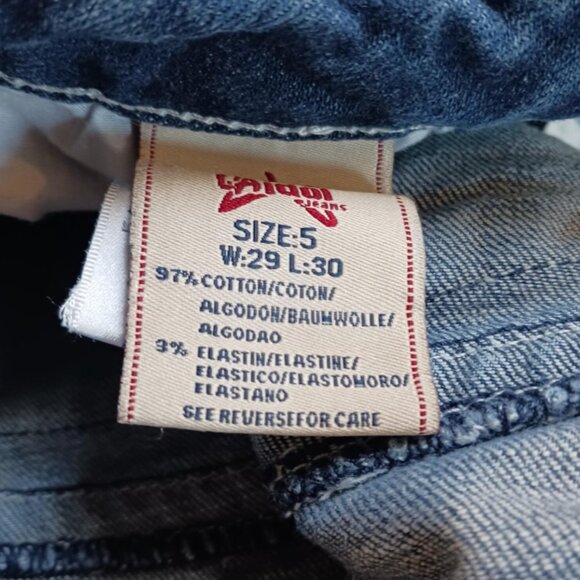 Y2K LA Idol Embroidered Jeans – Western Glam Bling Denim – Size 5 - Picture 9 of 10